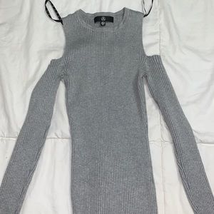 Grey sweater dress